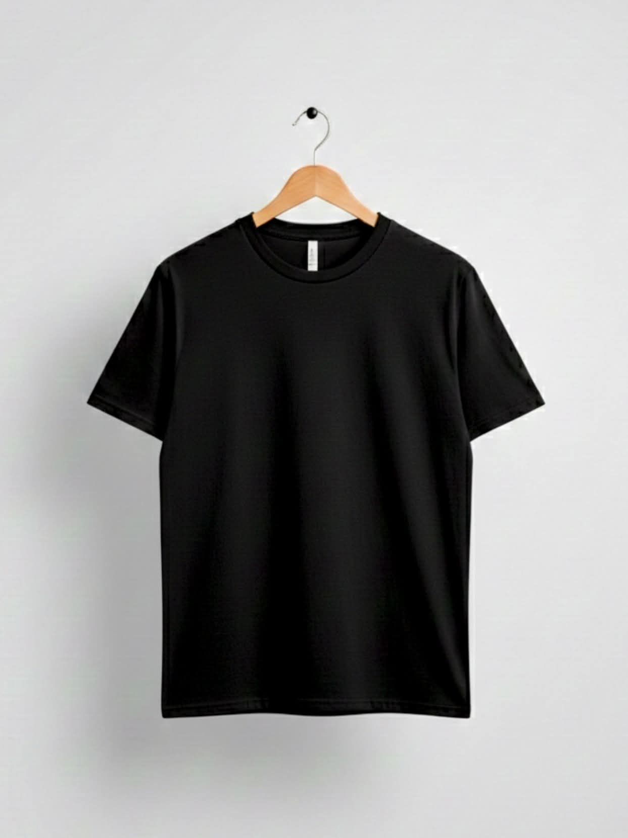 Black Crew Neck T Shirt