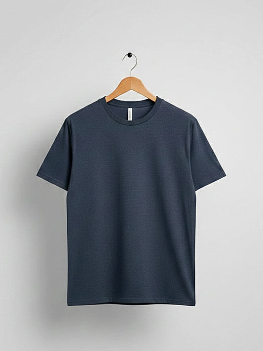Blue Crew Neck T Shirt