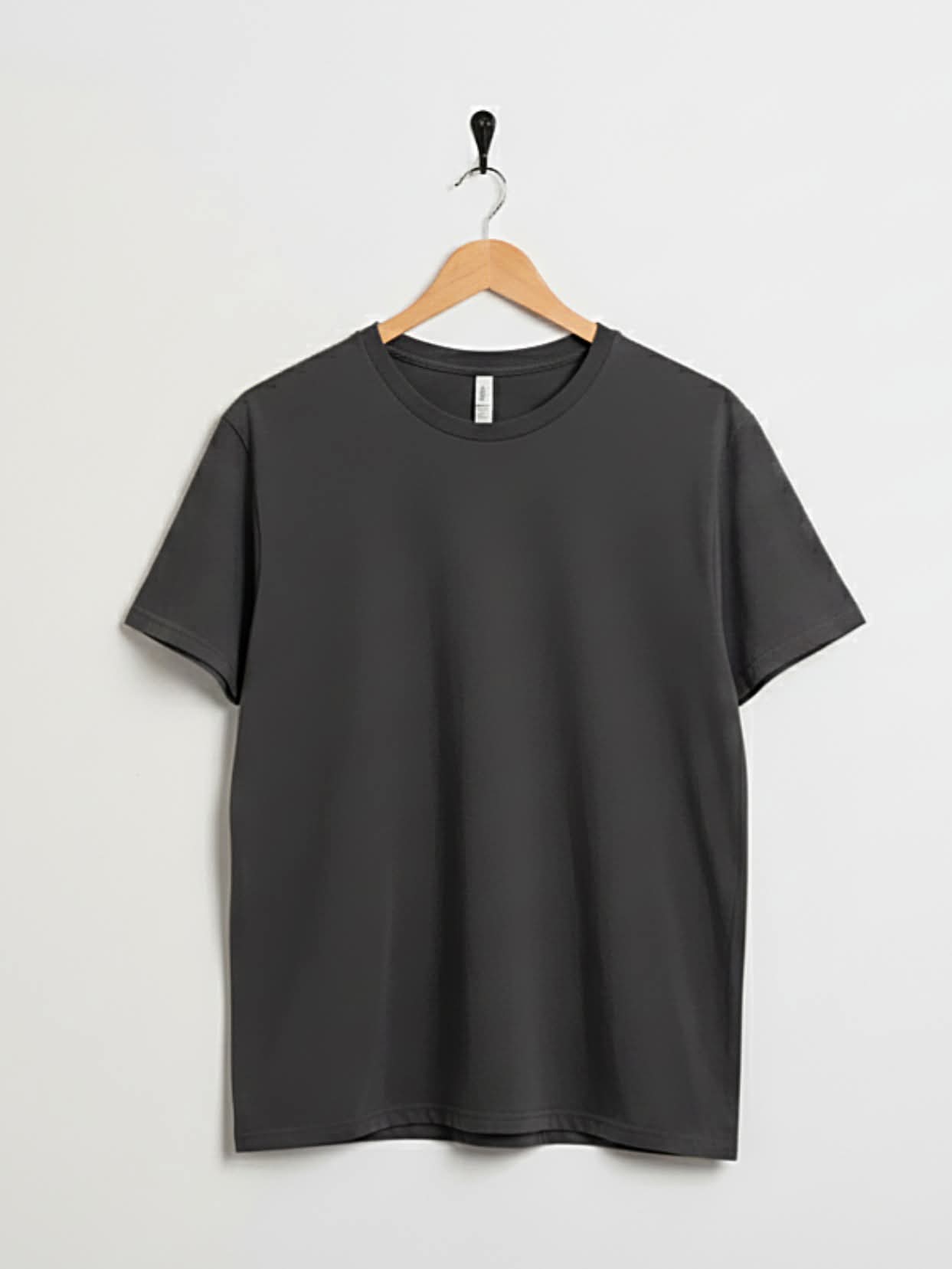 Dark Grey Crew Neck T Shirt