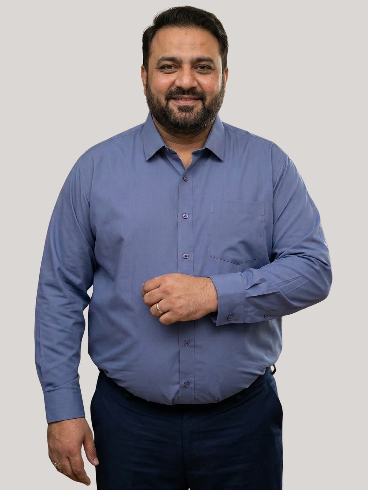 Light Slate Grey Dress Shirt