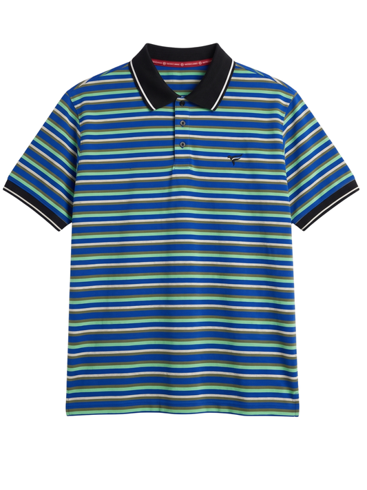 Short sleeve blue/white polo